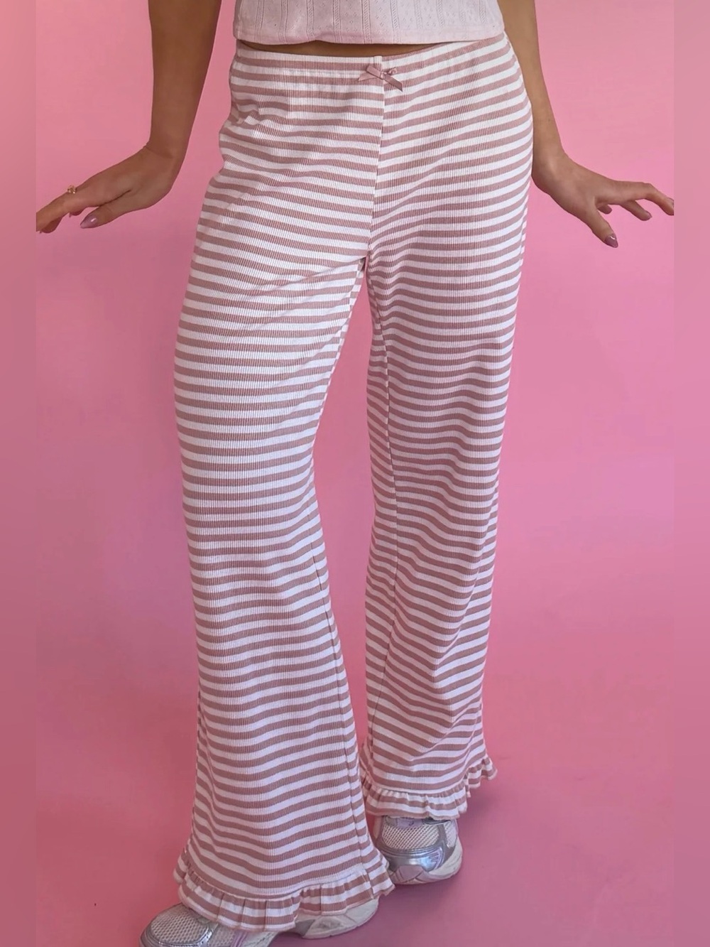 Bailey rose pink stripe pants